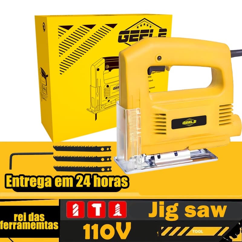 110V/220V Serra Tico Tico 700W  60HZ 4000RPM Uso Base Ajustável GEELE
