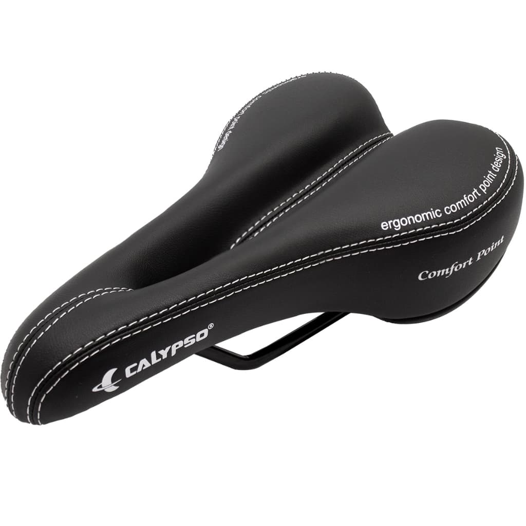Banco Selim Bike Calypso Comfort Point Conforto Lazer 260x158mm Preto