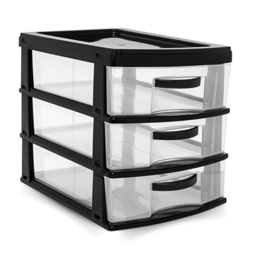 Gaveteiro Multiuso Organizador Plástico Com 3 Gavetas Jaguar