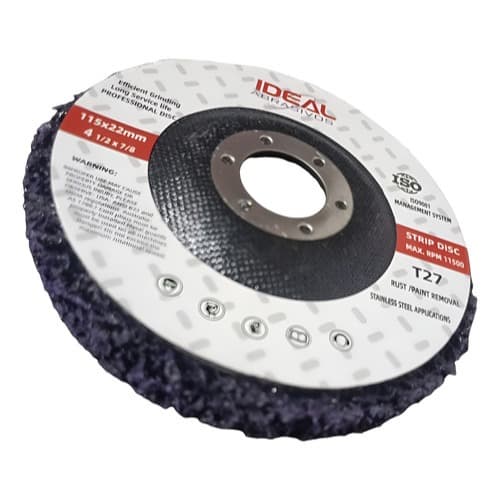 3 Disco Strip Limpeza Flap Polidor Removedor Roxo - Ideal