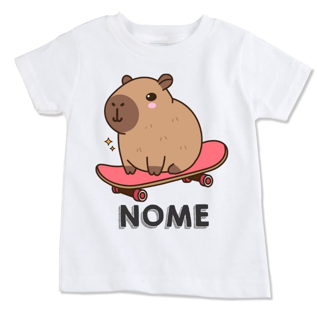 Camisa Capivara no Skate - Informar Nome