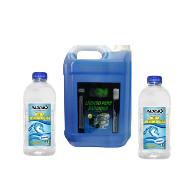 KIT DUAS AGUAS PARA RADIADOR 1L + ADITIVO AZUL 5L