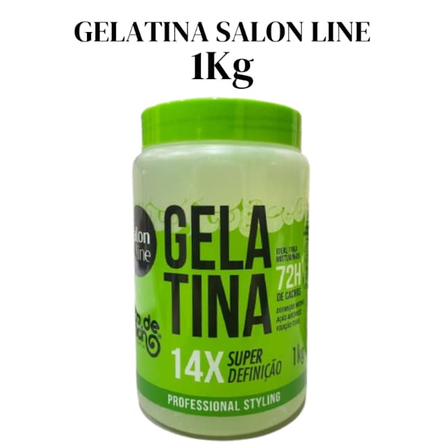 Gelatina Modeladora Salon Line #To de Cacho 1Kg Verde