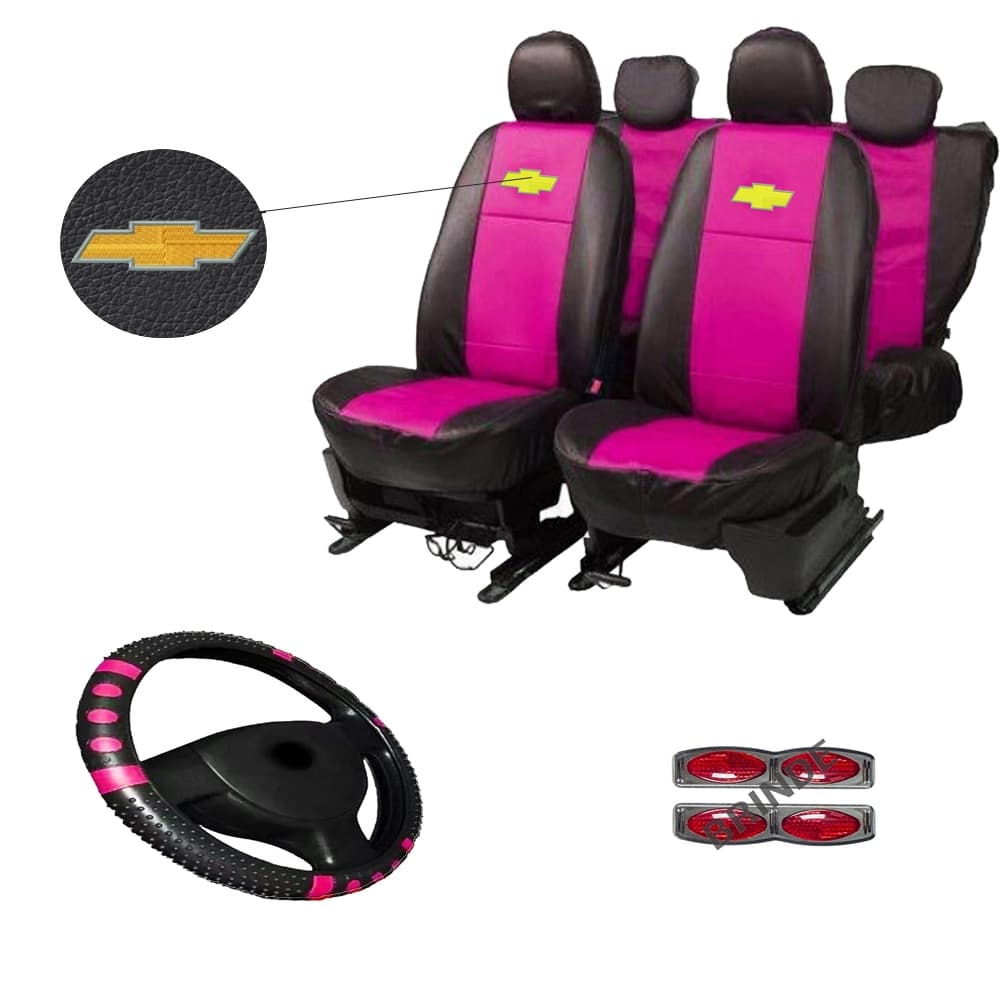 Capa Banco Carro Couro Automotivo GM  Corsa Celta Prisma Onix Vectra Promoçao Chevrolet