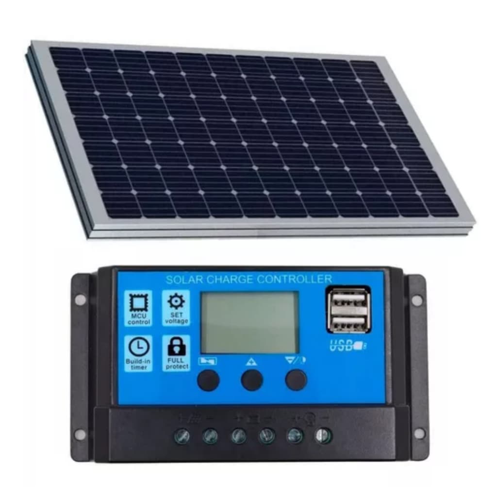 Placa Solar Tectitan 10w + Controlador 12v Kit