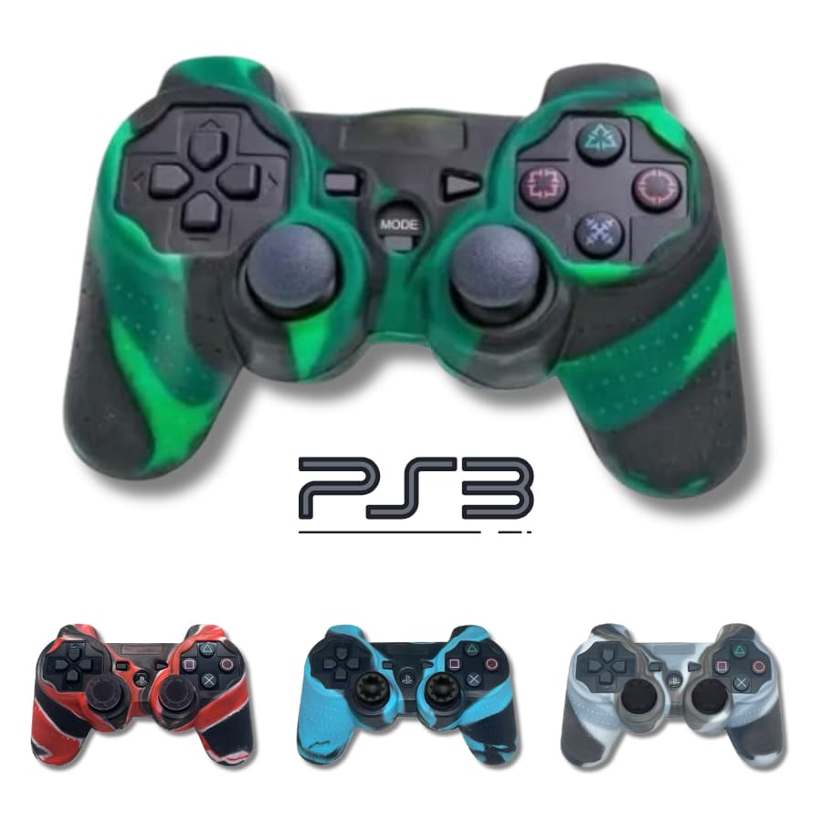 Capa Case Silicone para Controle Playstation 3 Camuflado