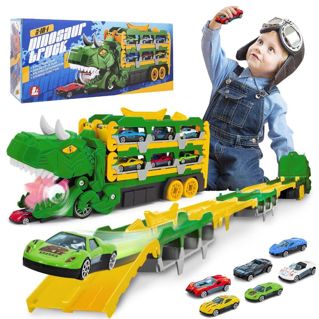 Caminhão De Engolir Dinossauro - A Diversão Está Garantida! 🚗  YM5500
