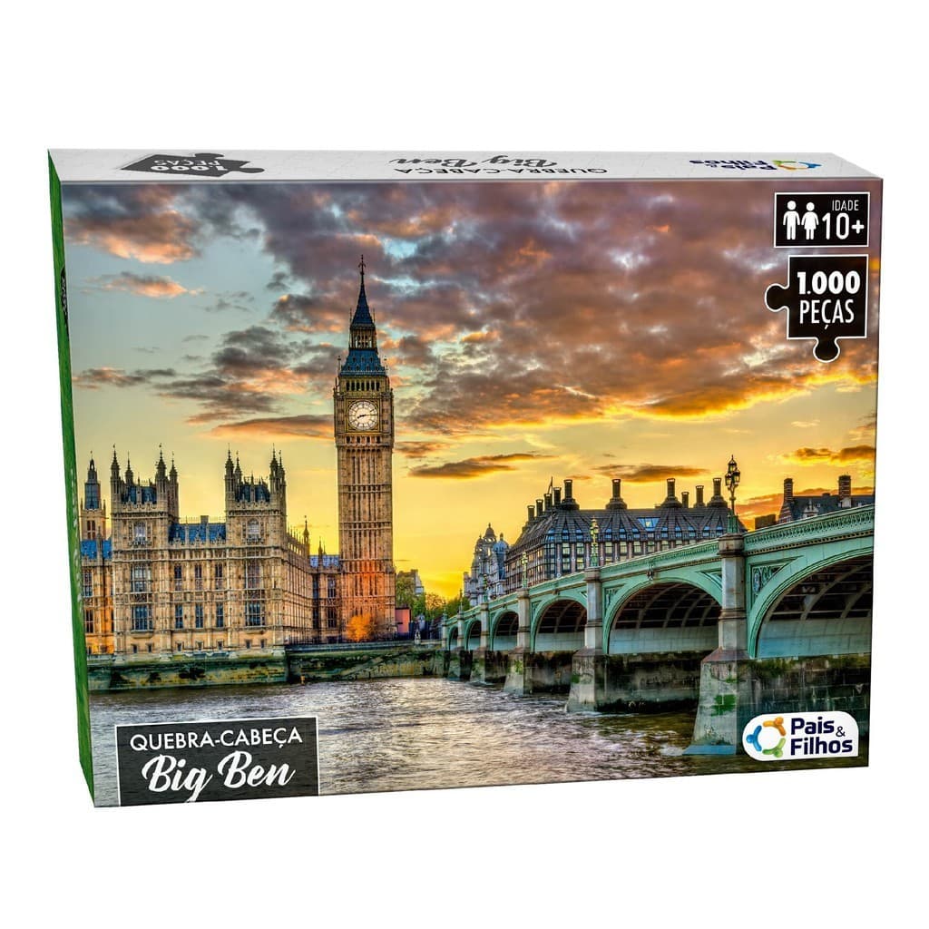 Quebra cabeça Puzzle Londres 1000 Peças Big Ben Original Oferta