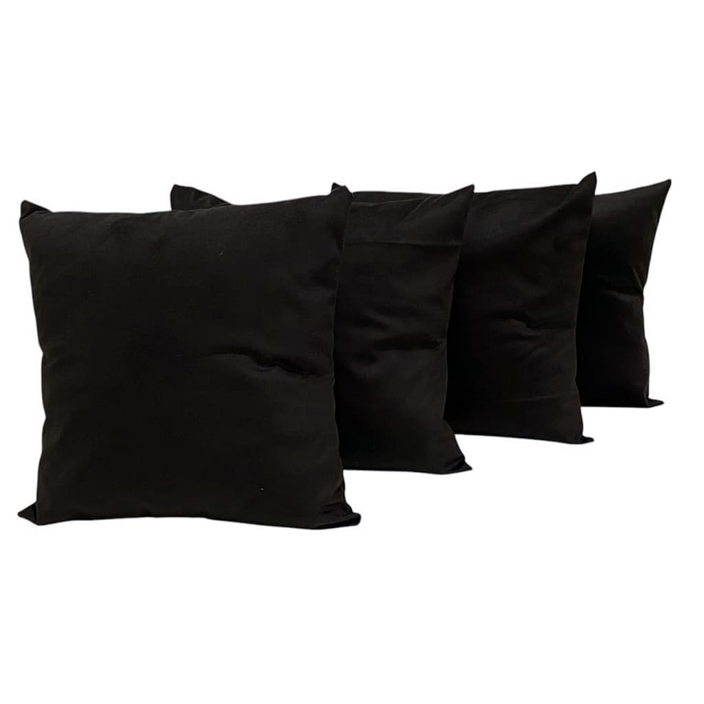 Kit 4 Capas Almofadassuede lisas decorativas Preta