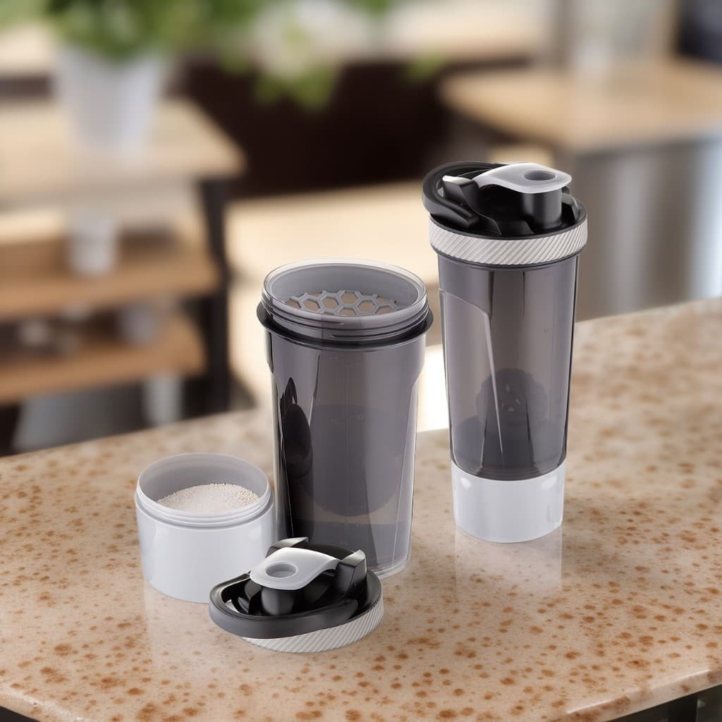 Garrafa - Coqueteleira - Shakeira -  720ml Shake Gym - com acessórios
