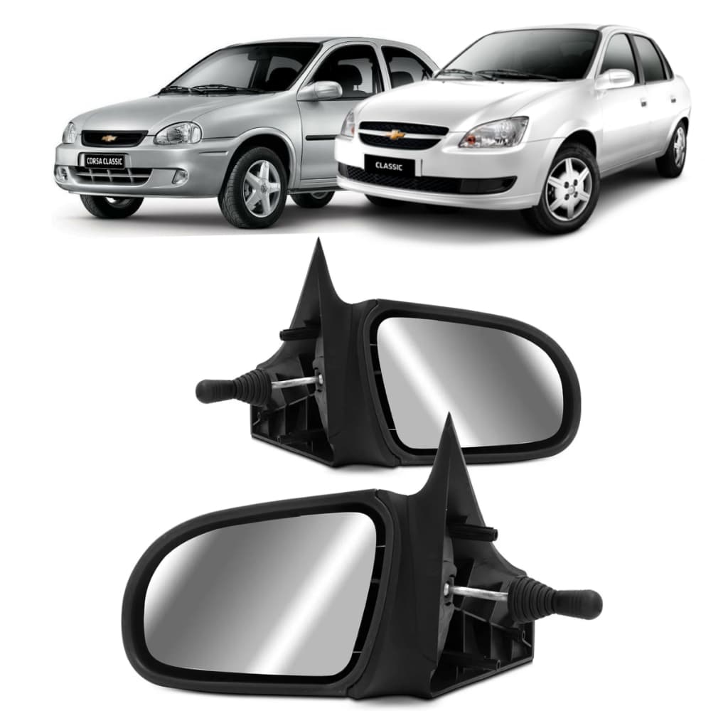 Retrovisor Corsa Classic Sedan Wind Wagon Pick-Up Super  Com Controle 1996 até 2016