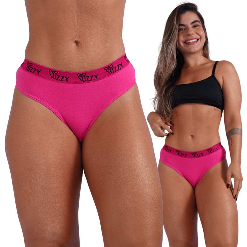 Kit 6 tangas 100% algodão cotton confortável boa elasticidade