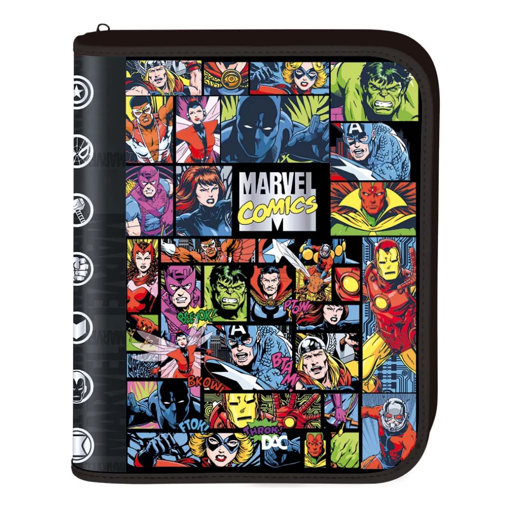Fichário Universitário Dac Com Zíper Marvel + 48 Folhas