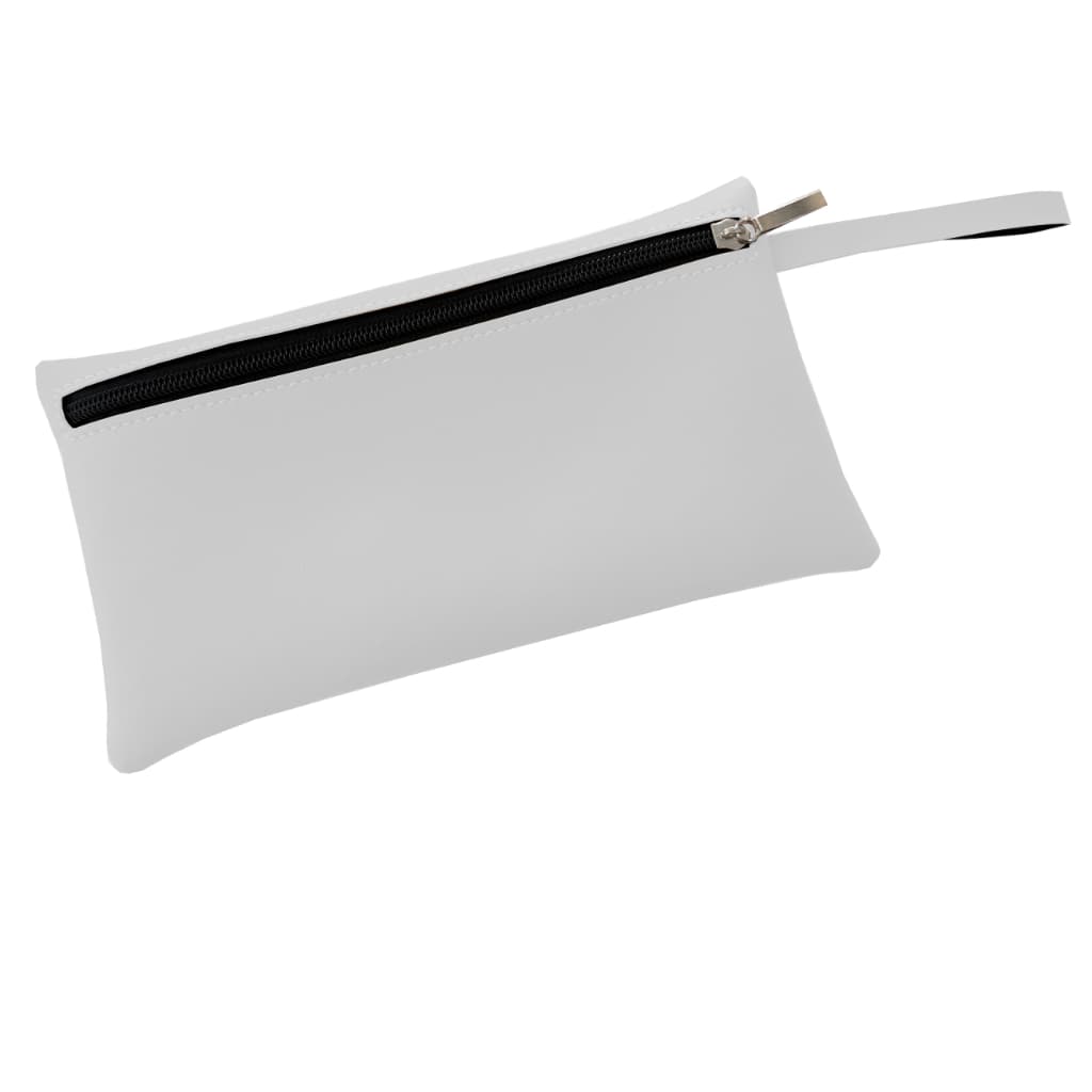 Bolsa Nécessaire de Mão Organizadora em Couro Sintético Branco