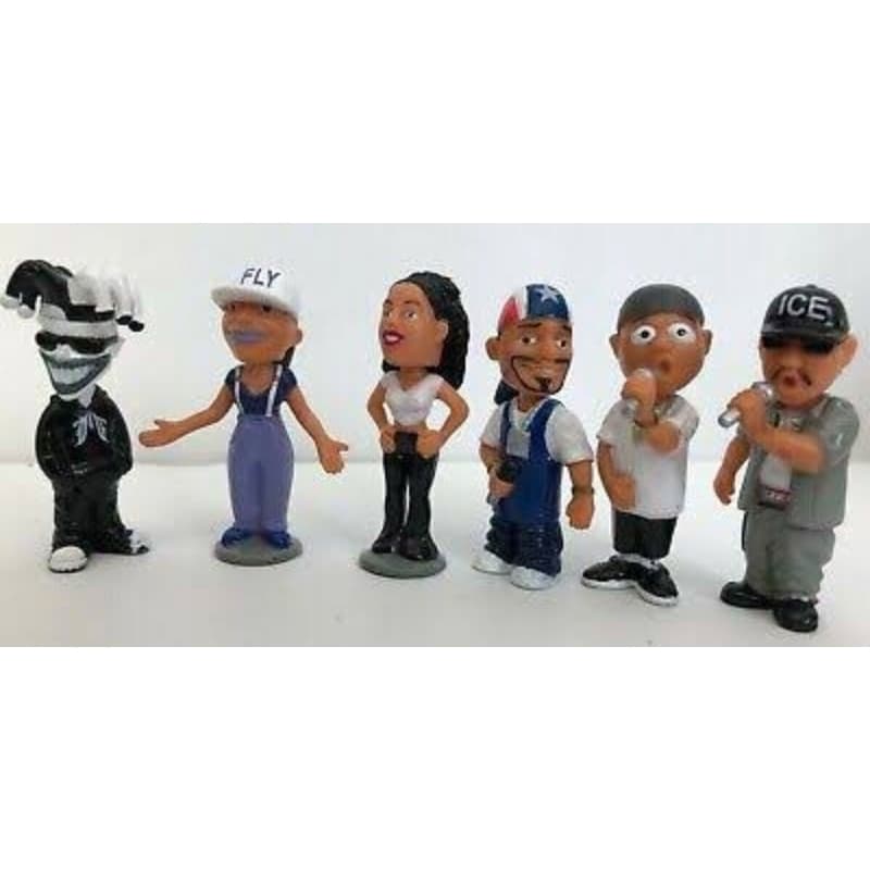 6 Homies - Novos! Set Completo Miniaturas, Bonecos Bobbleheads - Anos 2000 - Bonecos Originais!!!