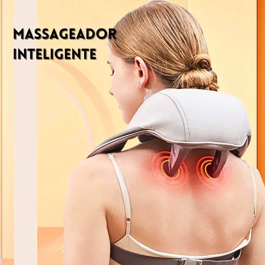Massageador De Pescoço Inteligentes Compressão Sem Fio Alívio Dor Comprússia quente multifuncional