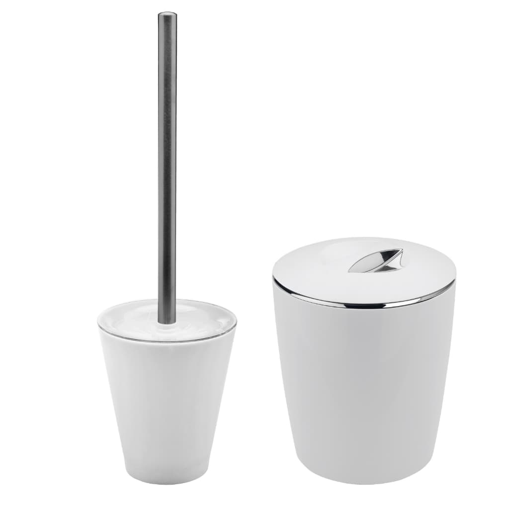 Lixeira 5l Porta Escova Sanitária Kit Conjunto Banheiro Belly 2 peças Ou