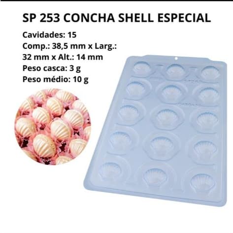 Forma BwB Especial - Concha Shell ( 3 partes ) c/Silicone