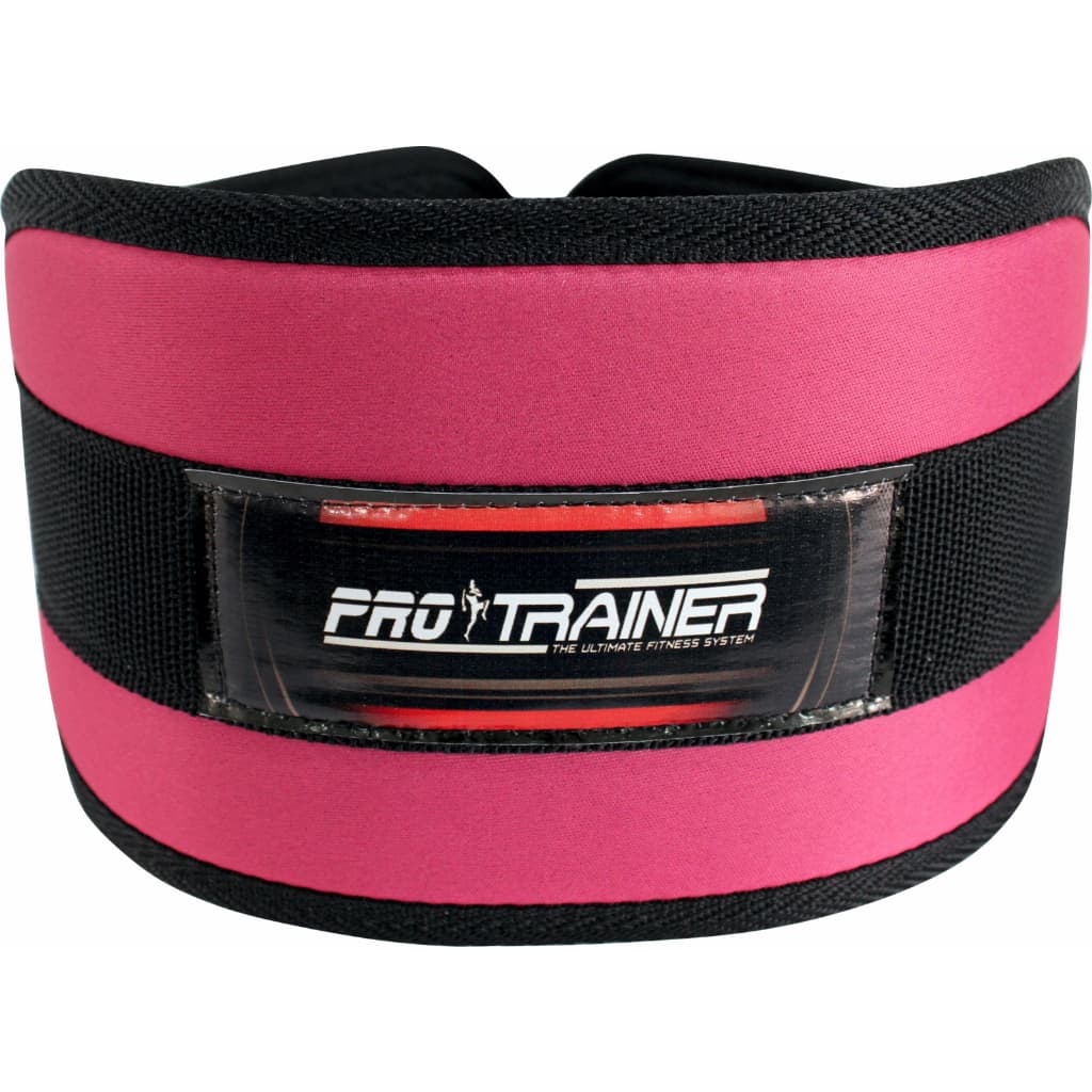 Cinturão Rosa Velcro Agachamento Academia Musculação