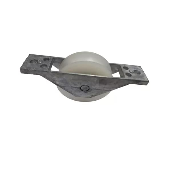 Roldana em Nylon 60mm Com Cavalete Aberto P/ Portões Reforçada
