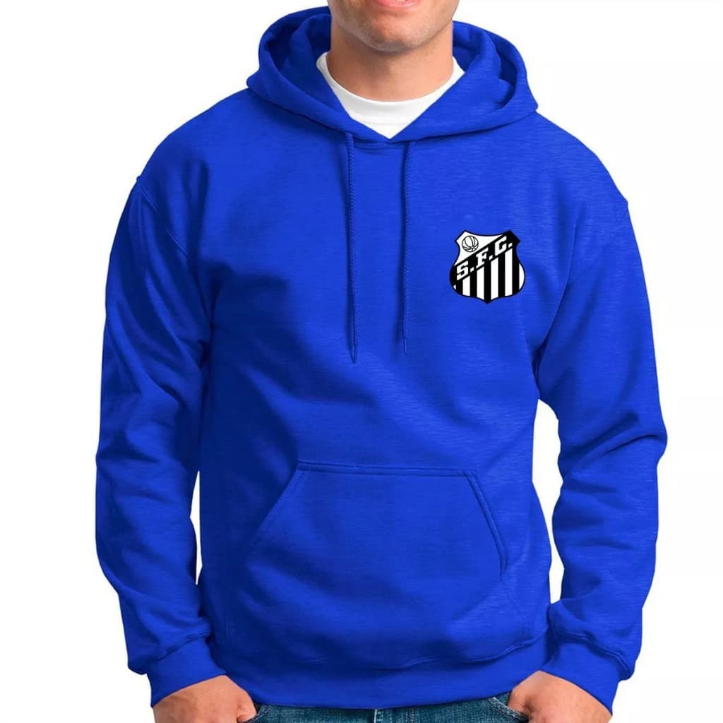Blusa Moletom Santos Torcida Time De Futebol Blusa De Frio