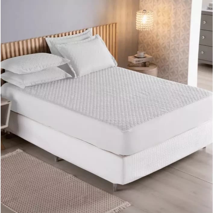 Capa Protetor Impermeável Colchão Queen Size Branco