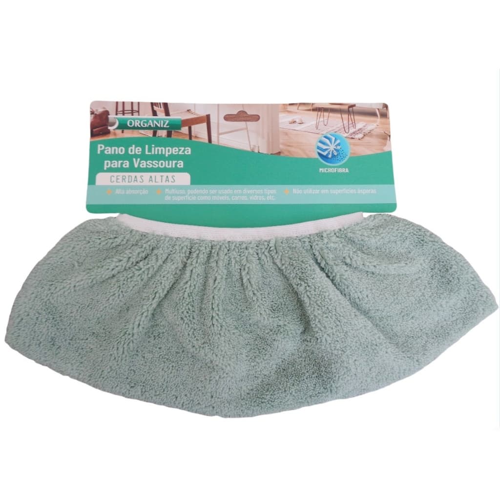 Saco Pano Multiuso De Chão Para Vassoura e Rodo Limpeza Microfibra Reutilizável Kehome