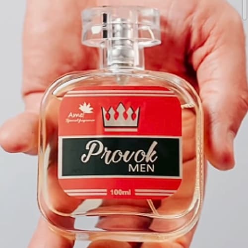 Perfume Conquistador Provok Masculino, Amei Cosméticos, Amadeirado Oriental, Alta Fixação