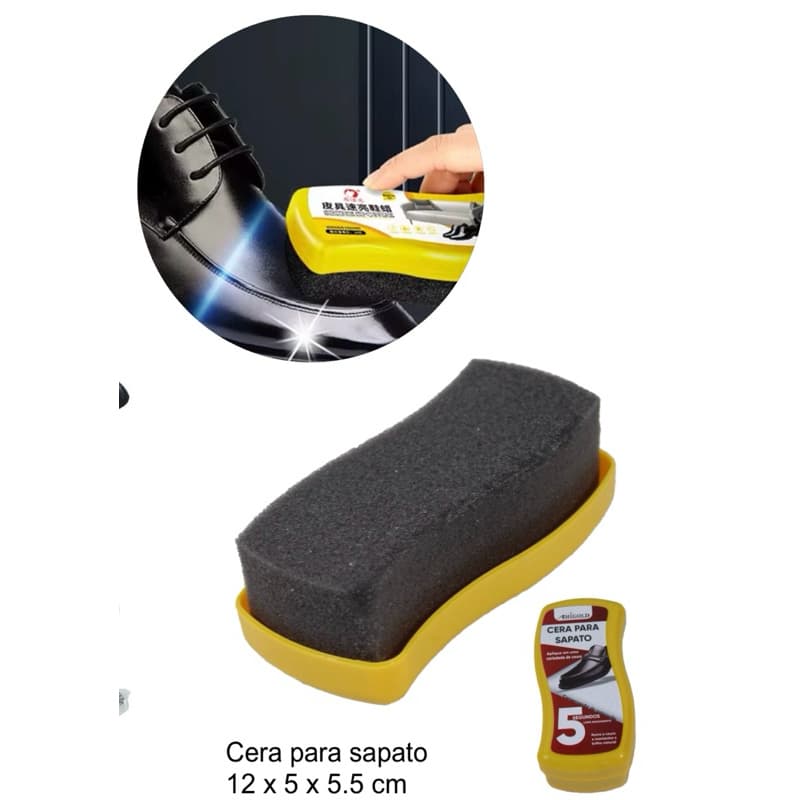 Esponjas Prático Brilho Incolor Instantâneo Restaura Hidrata Sapato 6508