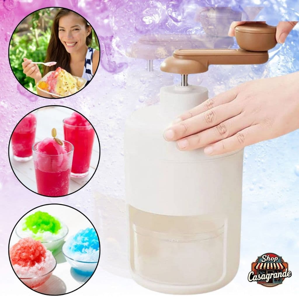 Triturador De Gelo Manual Rotativo Portátil Para Drinks , Coquiteis e Receitas Verao Acrílico