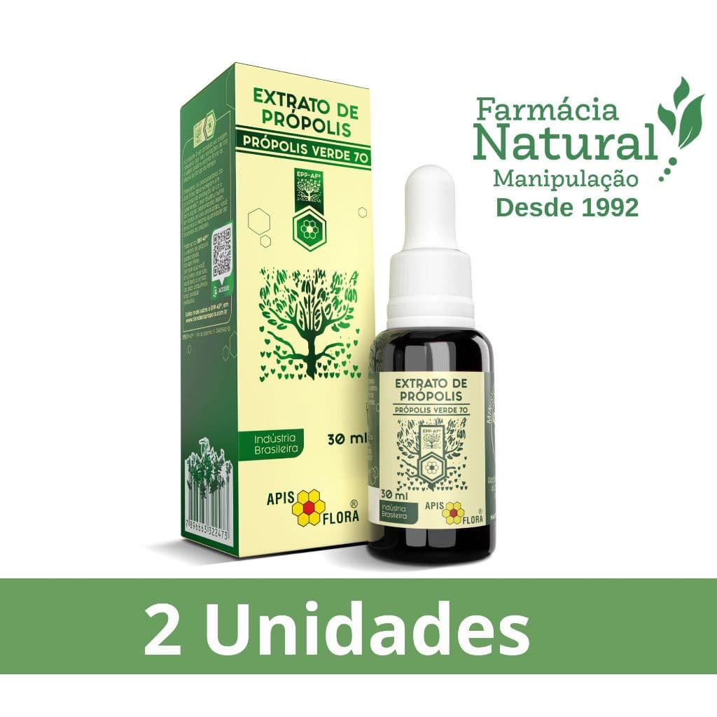 KIT 2 Própolis Verde 70 Apis Flora imunidade