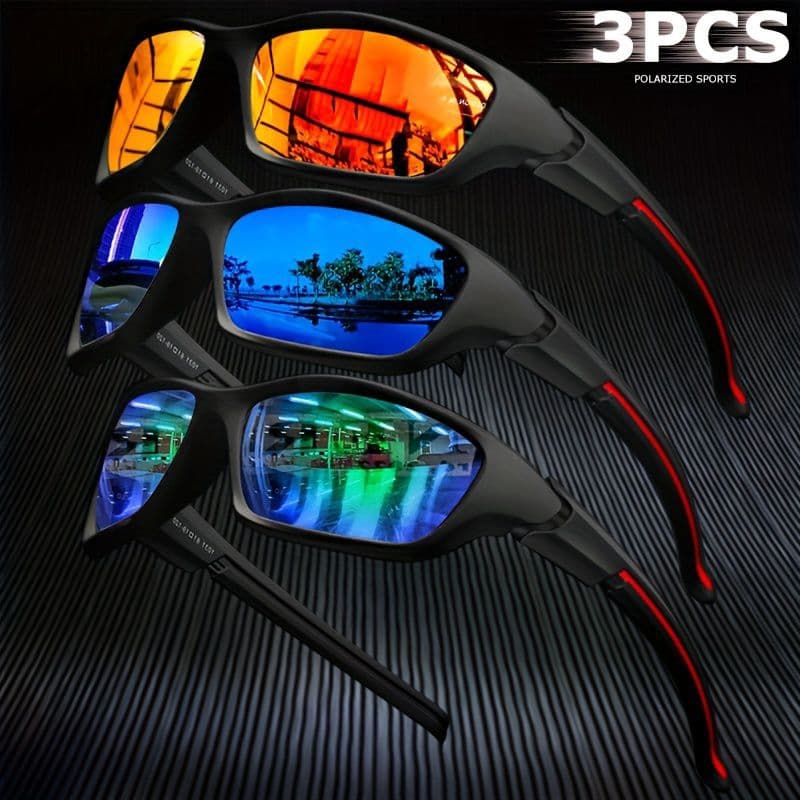 óculos de sol polarizado kit 3 óculos esportivo barato novo