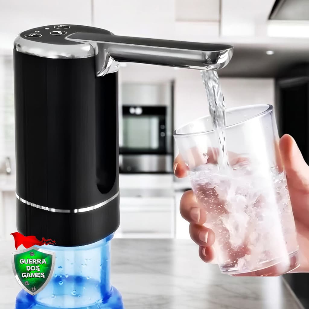 Bebedouro Bomba Eletrica P Filtro De Agua Galao bico dobravel Recarregavel luxo GUERRA DOS GAMES