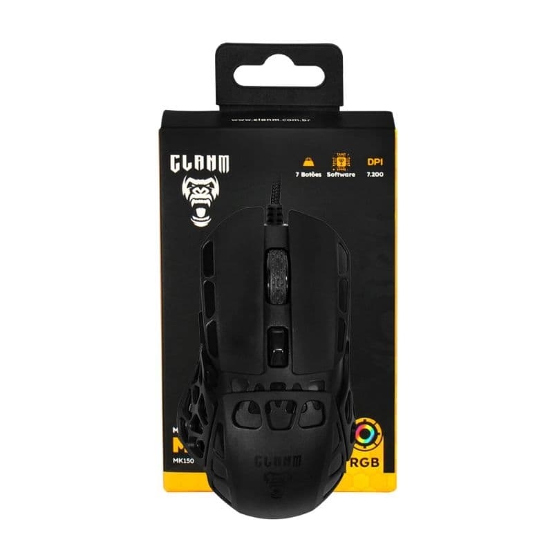 MOUSE GAMER 7200DPI MYSTIC | RGB - CLANM