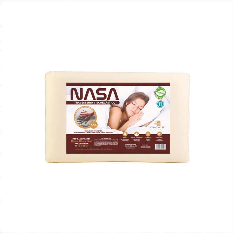 Travesseiro confortse Nasa 13cm