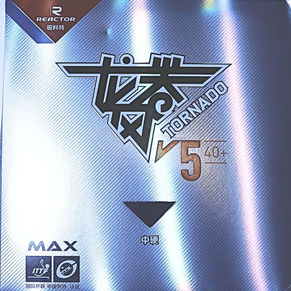 Borracha Tensionada Original Reactor Tornado V5 - Profissional Atacante Tênis de Mesa