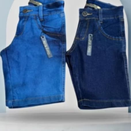 Kit 2 Bermuda jeans Infantil Juvenil ,com Regulador
