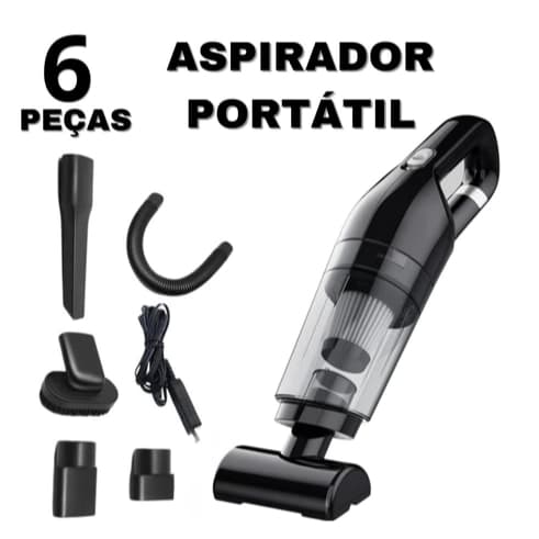 Mini Aspirador De Pó Portátil Carro Forte Automotivo Potente Sujeira Aspirado Recarregal Aspirar
