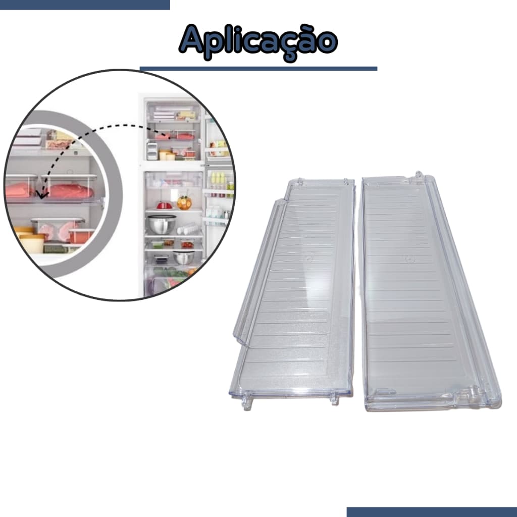Prateleira Retrátil do freezer Congelador Refrigerador Electrolux Df44 Tc44 Dw44s Dfx44