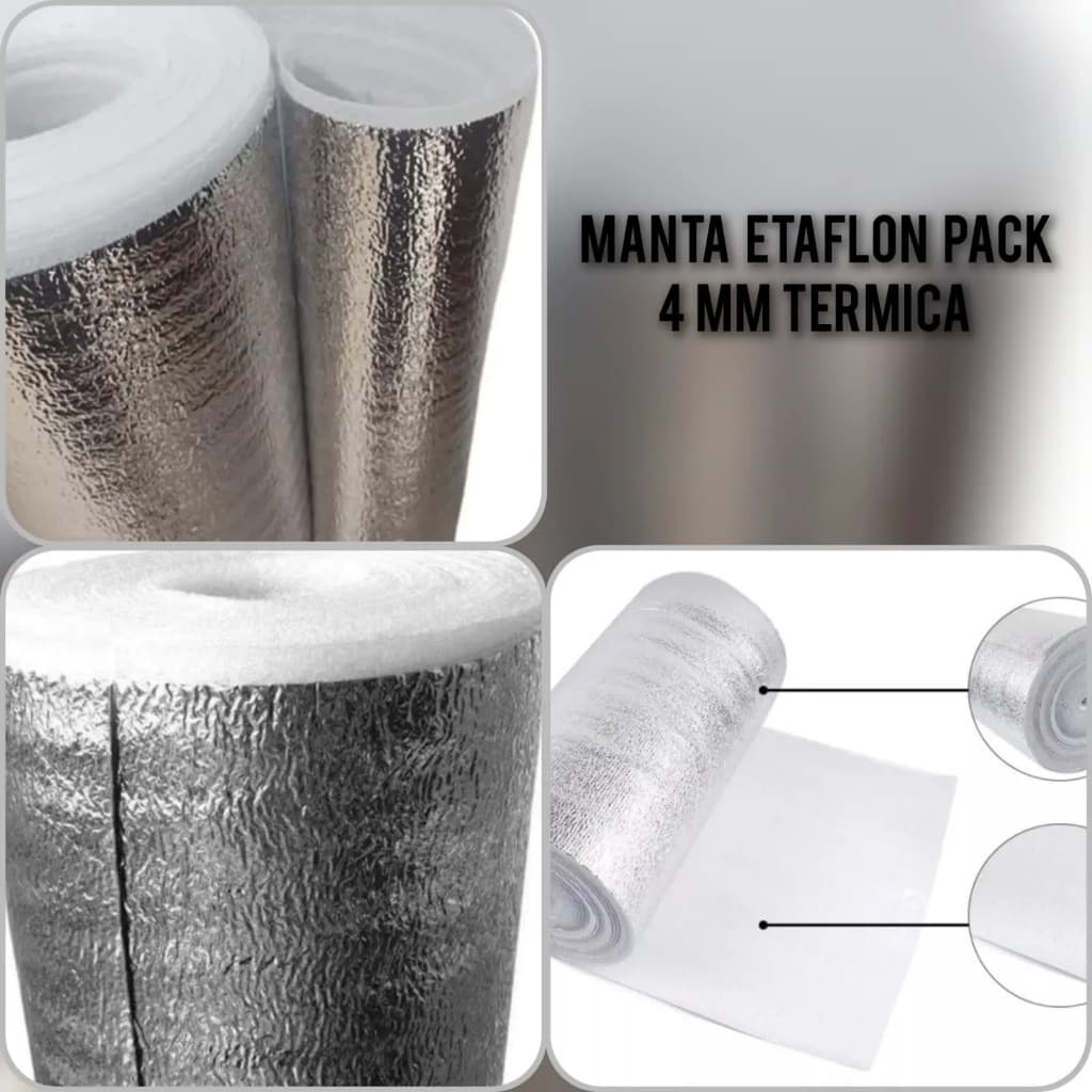 Manta Etaflon Térmica Pack 4mm Isolante Térmico Isomanta