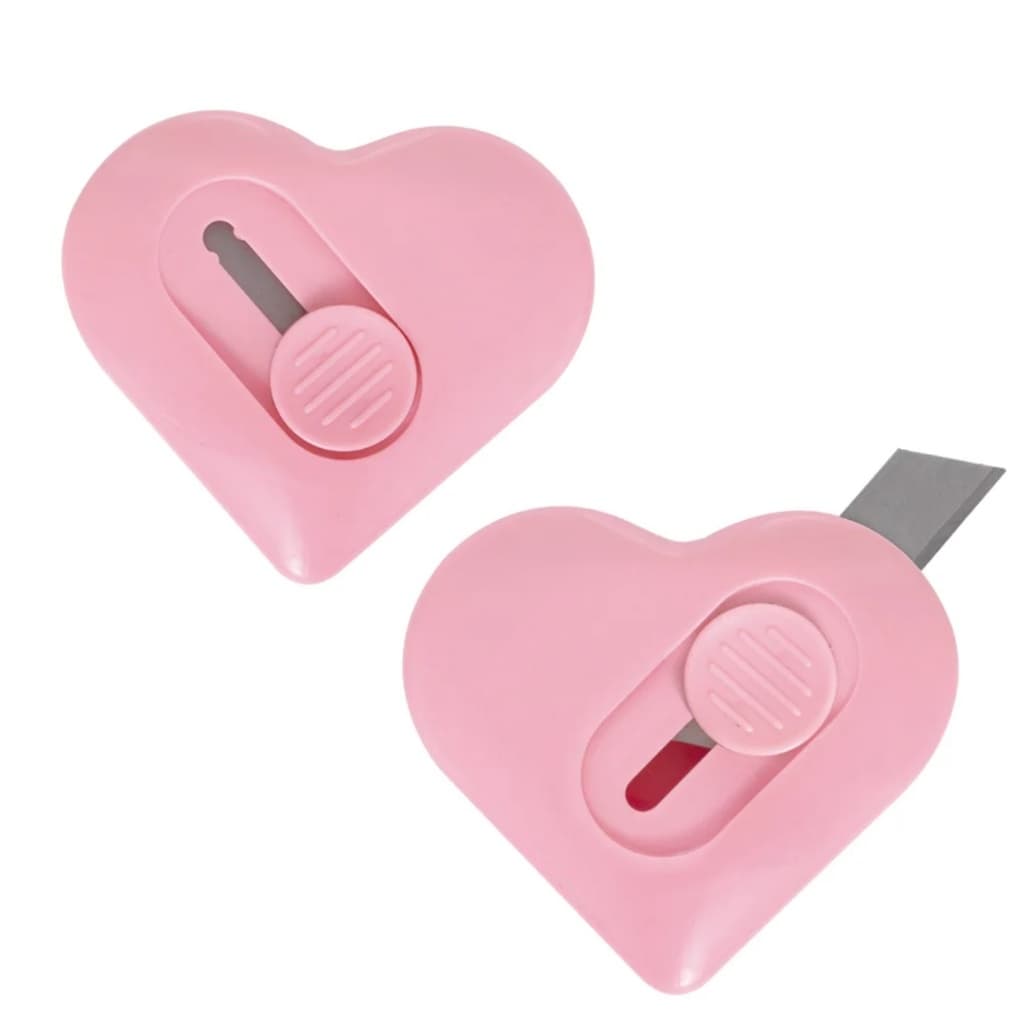 Mini Estilete Retrátil BRW Love Coração