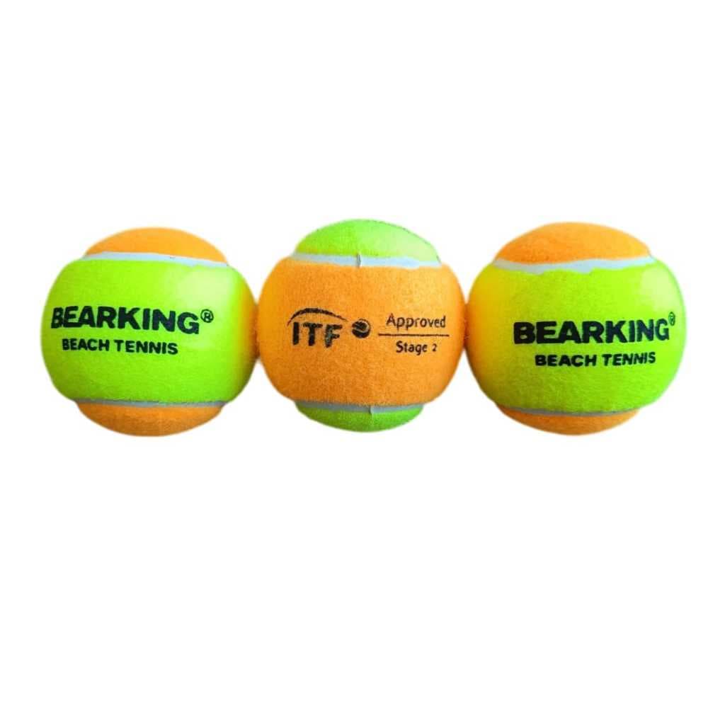 3 Bolas de Beach Tennis Bearking Profissional Aprovada ITF