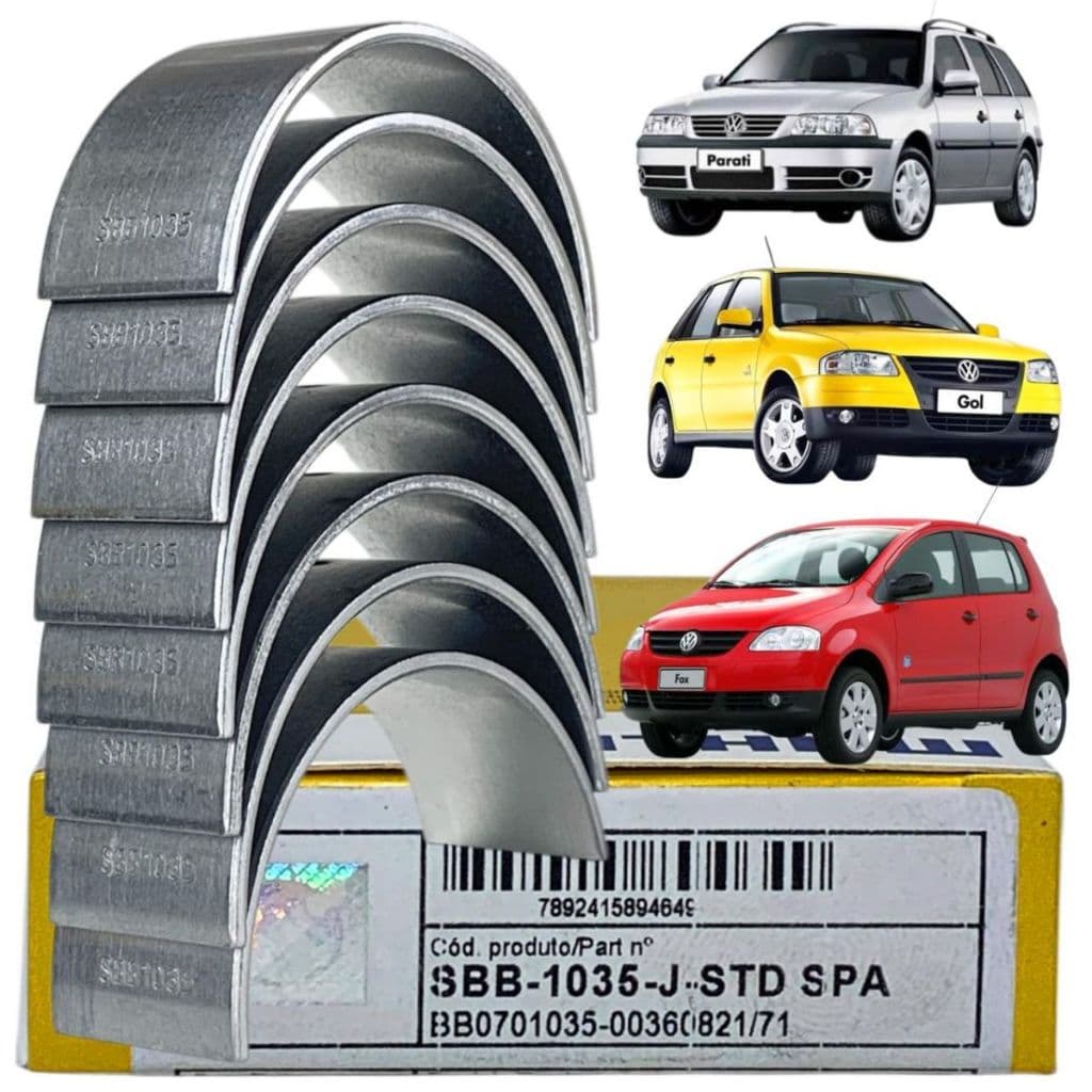 Bronzina Biela Std Vw Fox 1.0 8v Gol G2 G3 G4 Parati Mahle