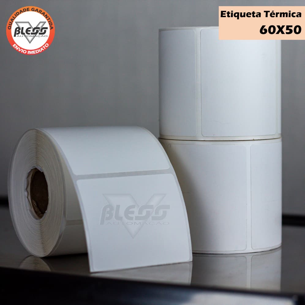 Etiqueta 60x50 Térmica - 16 Rolos - 25 Metros