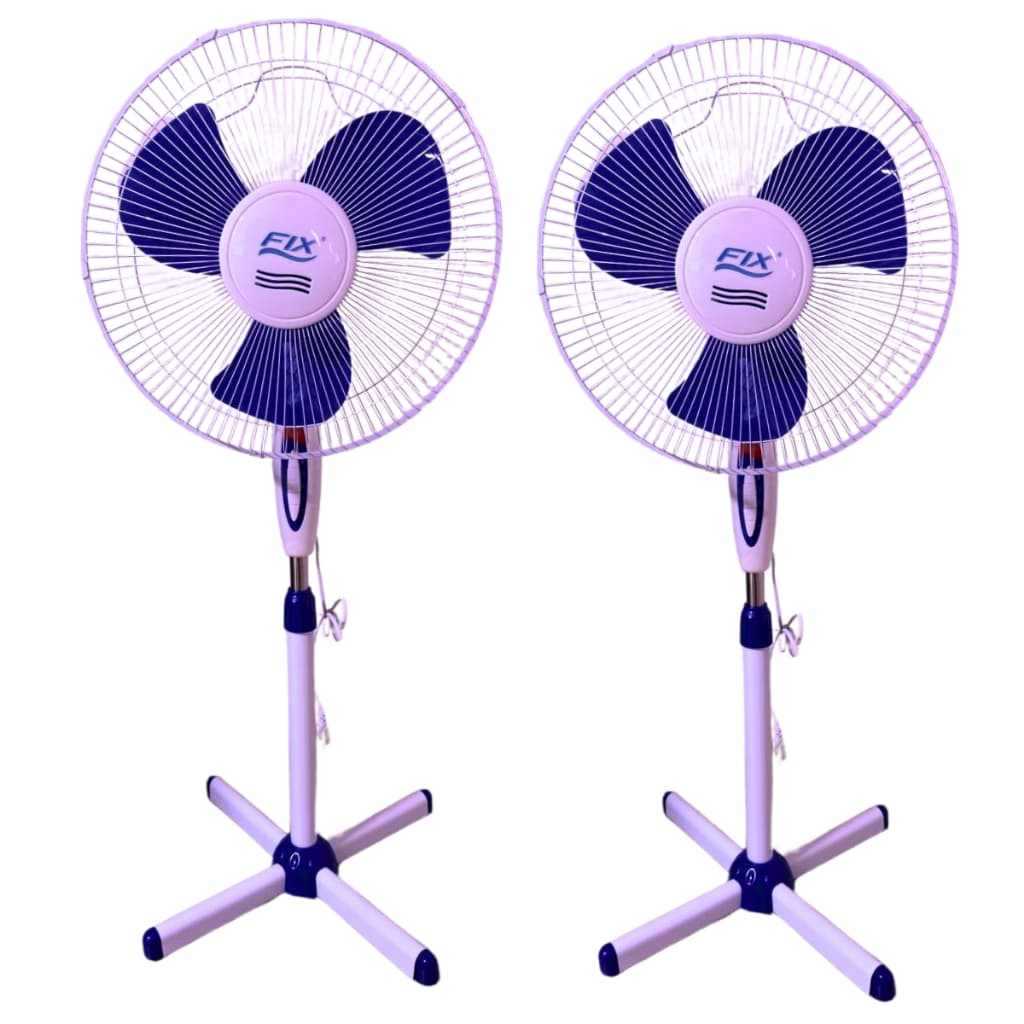 Kit 2 Ventiladores 40 Cm De Coluna 3 Velocidades Ajustável 3 Pás