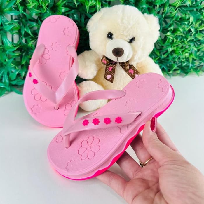 Chinelo Sandália Infantil Feminino Florzinha 25 ao 32