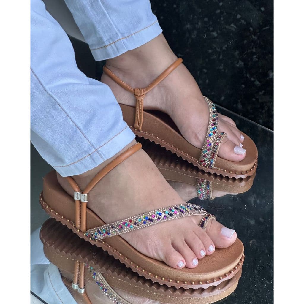 papete birken feminina sandalia brilho ultra confortavel 045 tendencia verão 2025