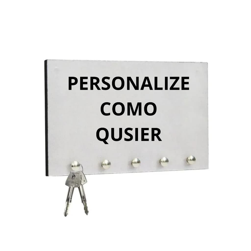 Porta Chaves De Mdf 6mm 14x19cm Personalizado Como Quiser