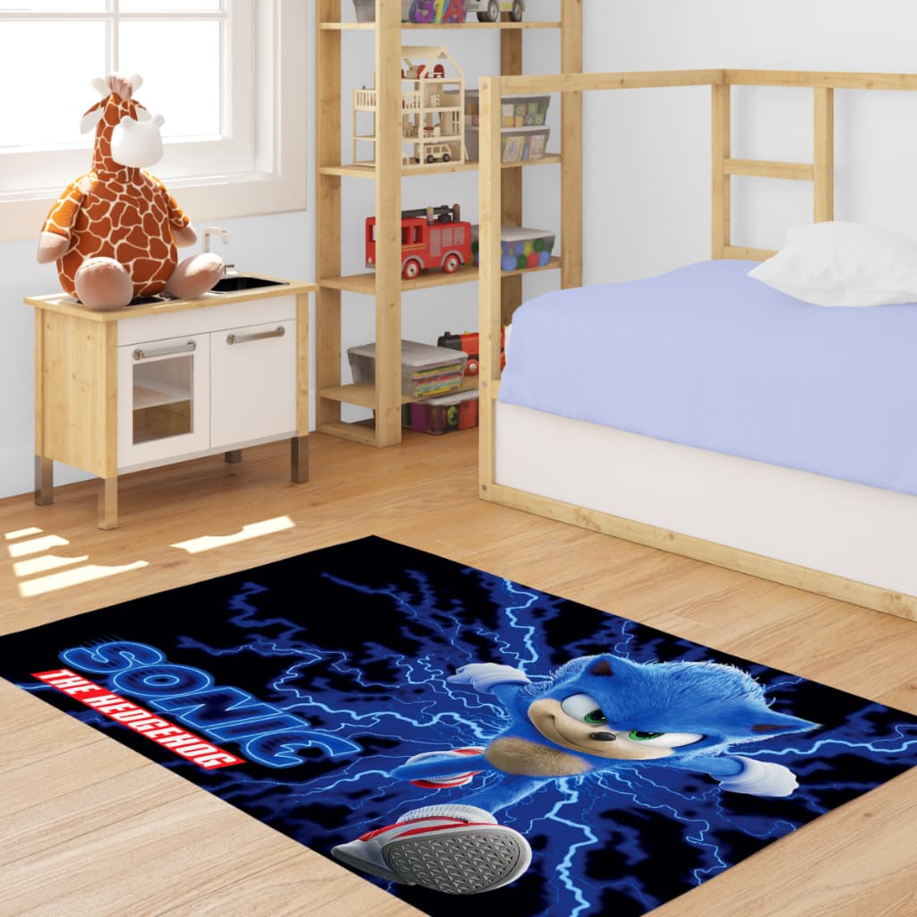 Tapete de Lona Painel Aniversário SONIC Pista de dança Decoração Quarto Infantil Menino Aniversário Menino Festa Sonic