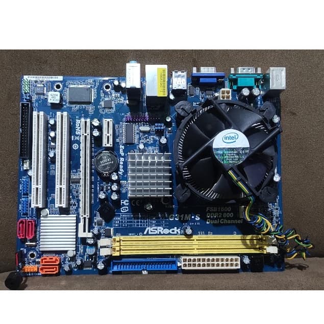 Kit Placa Mãe ASRock G31M-S + Processador Intel DualCore E5200 LGA775